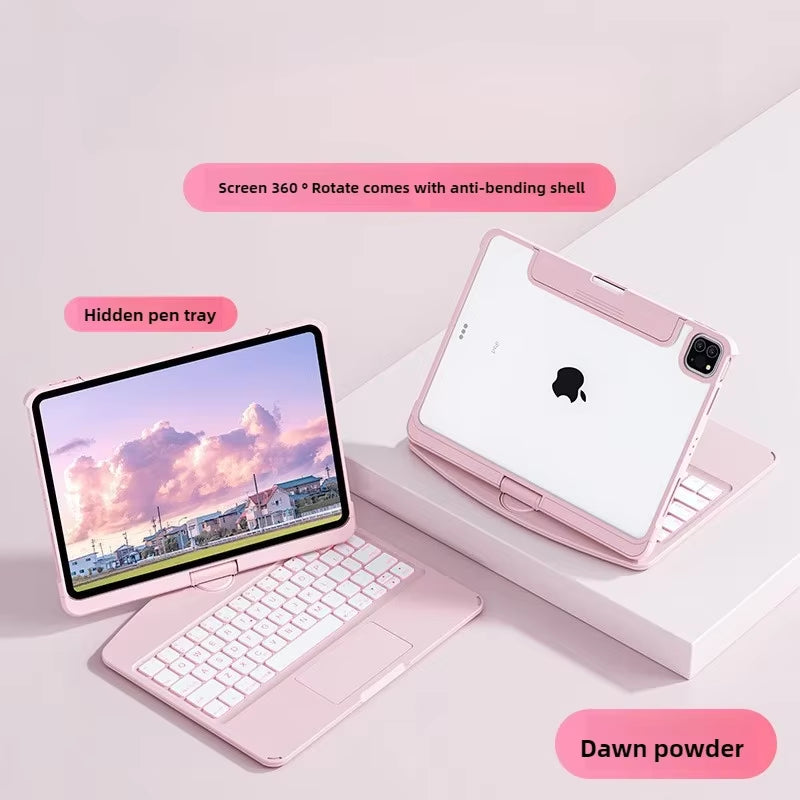 Transparent Rotating Ipad Magic Control Keyboard Suitable for Apple Air5 Integrated Pro11 Inch Protective Case 4 Case Tablet