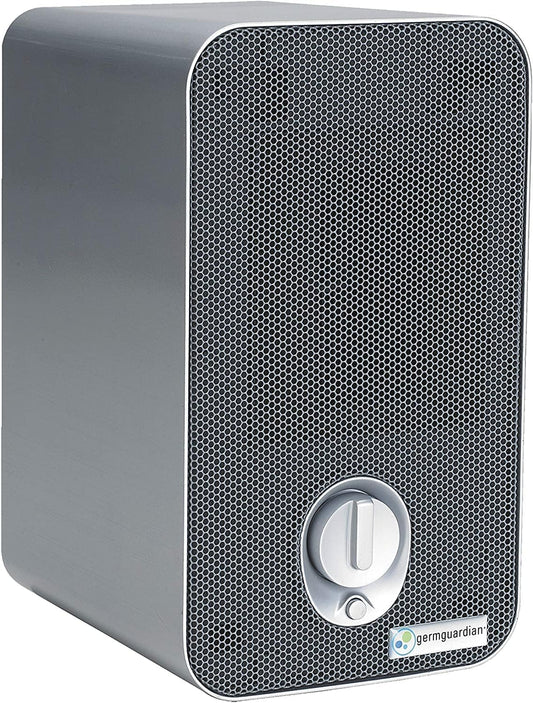 Air Purifier for Home with HEPA Filter, Removes 99.97% of Pollutants, Covers up to 375 Sq. Foot Room in 1 Hr, UV-C Light Helps Reduce Germs, Zero Ozone Verified, 11", Silver, AC4100CA