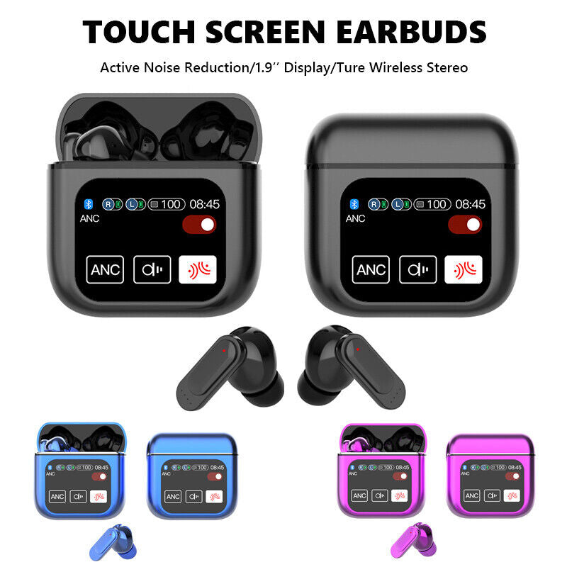 2024 Wireless Earbuds Stereo Bass Headphones Bluetooth 5.4 Earphone Touch Screen