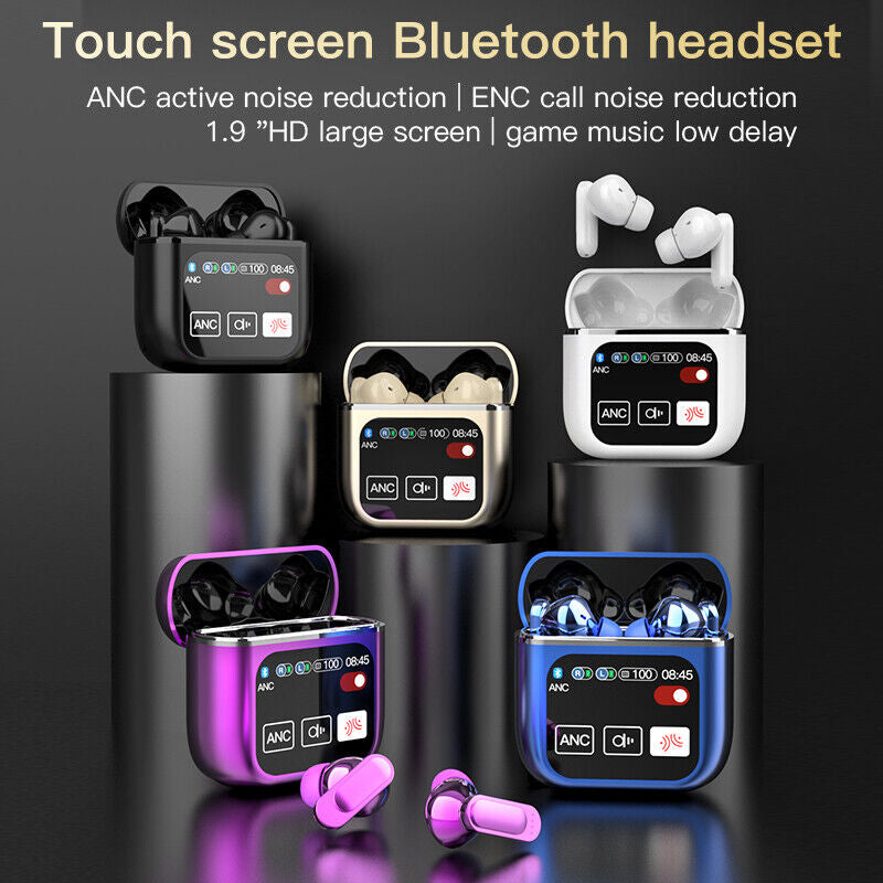 2024 Wireless Earbuds Stereo Bass Headphones Bluetooth 5.4 Earphone Touch Screen