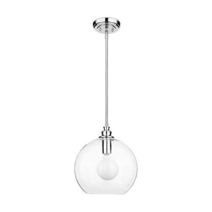 Latoya 1-Light Clear Glass 8-Inch Edison Pendant with Bulb