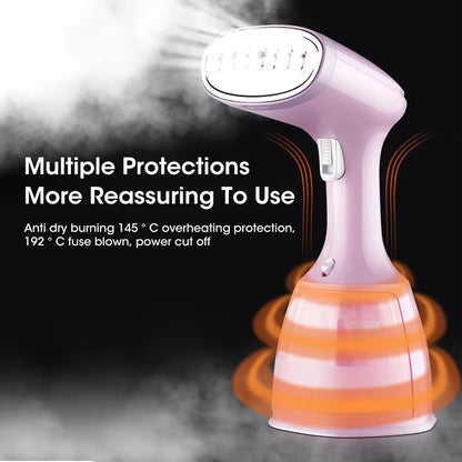 1500W Handheld Garment Steamer for Clothes 330Ml Portable Household Fabric Small Electric Steam Iron Machine for Home Travel Use