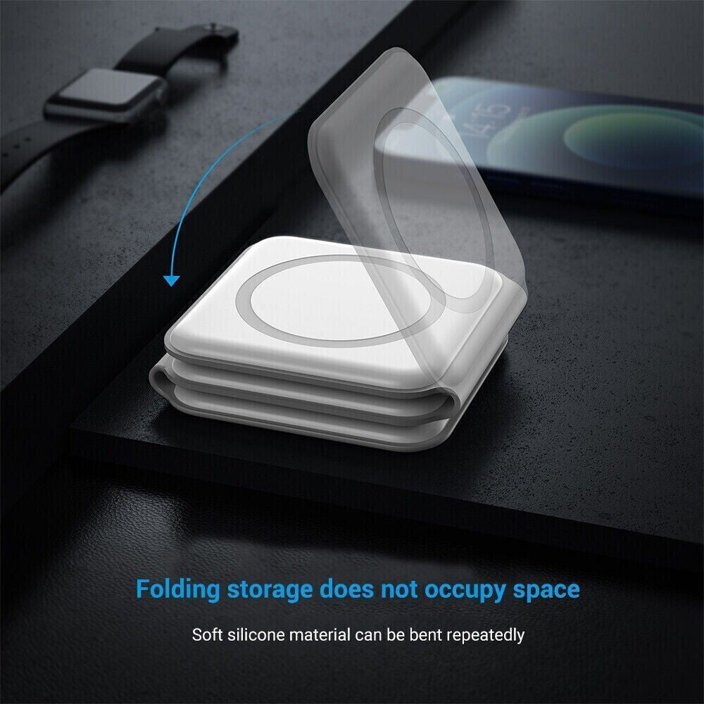 3 in 1 Foldable 15W Magnetic Wireless Charger Pad for Magsafe Apple Iphone Watch