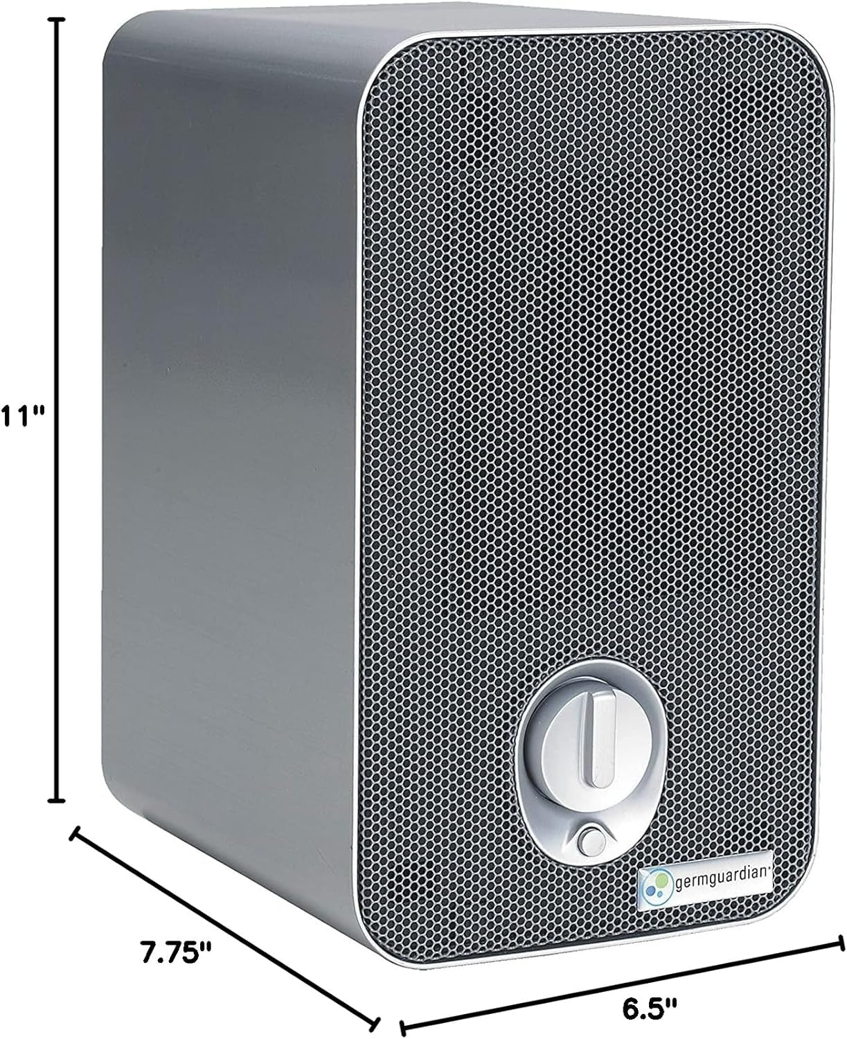 Air Purifier for Home with HEPA Filter, Removes 99.97% of Pollutants, Covers up to 375 Sq. Foot Room in 1 Hr, UV-C Light Helps Reduce Germs, Zero Ozone Verified, 11", Silver, AC4100CA